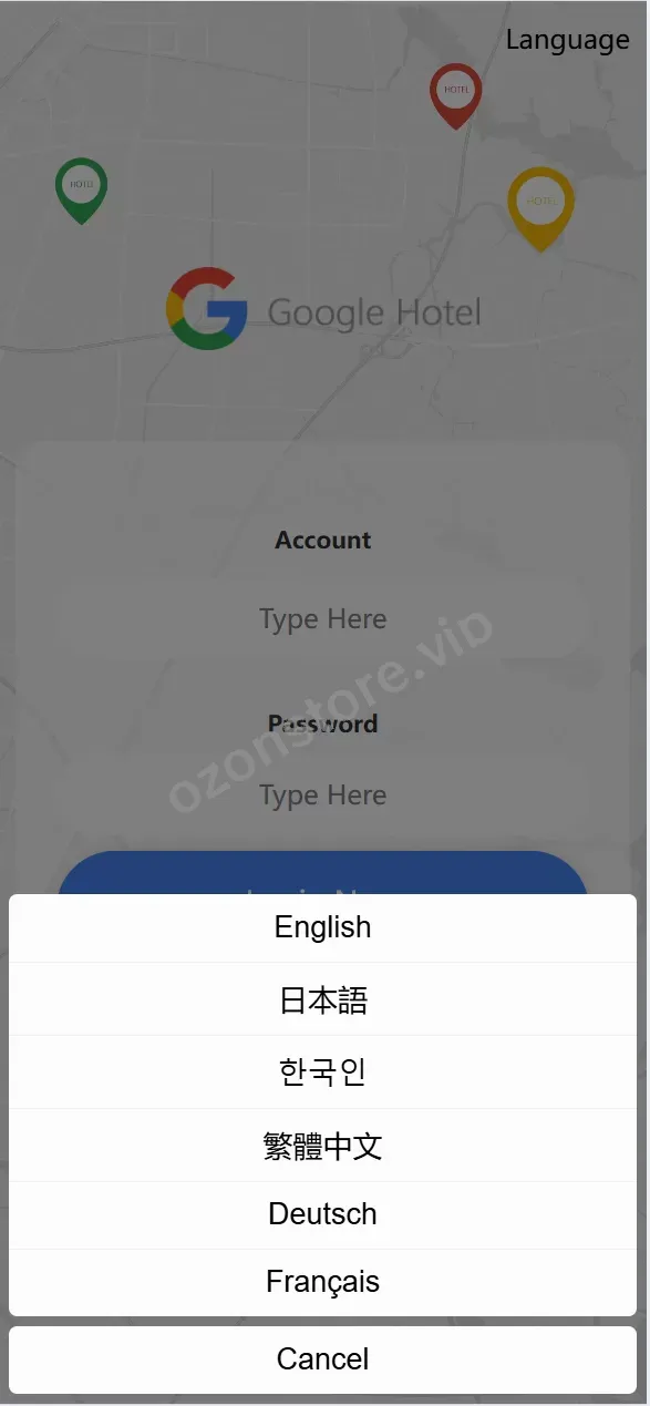 Google多语种酒店任务系统源码/支持卡单连单逻辑/前端uniapp开发