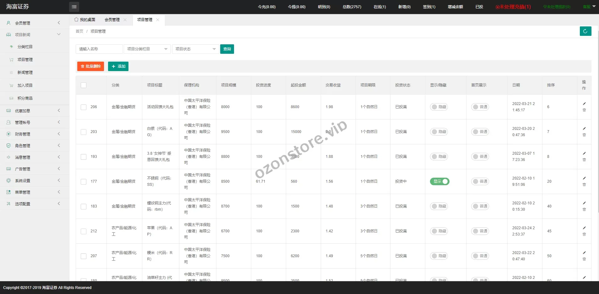 运营版证券投资系统源码——智能理财、分红返利与合同管理平台