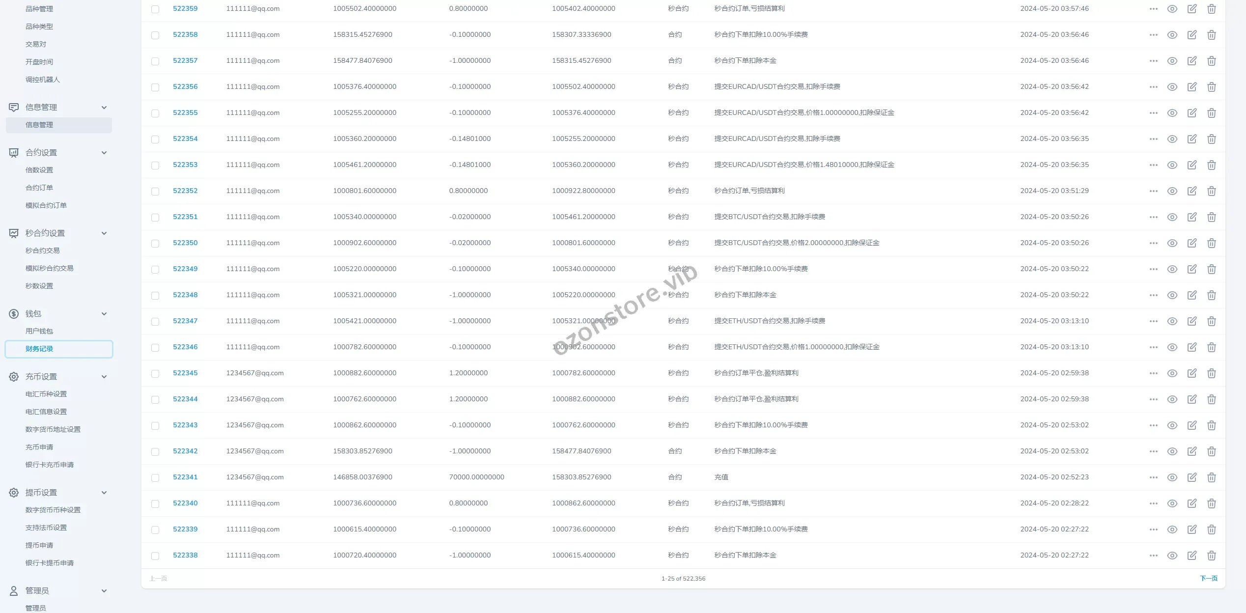 国外FX7综合外汇交易所系统/合约挂单交易/秒合约交易/K线全局控源码