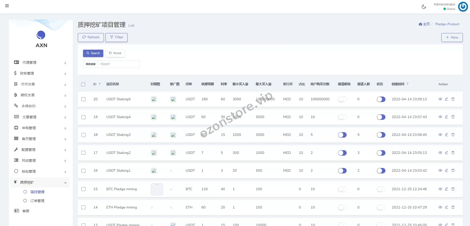 二开版国外区块链交易所系统/质押挖矿/15国语言交易平台源码