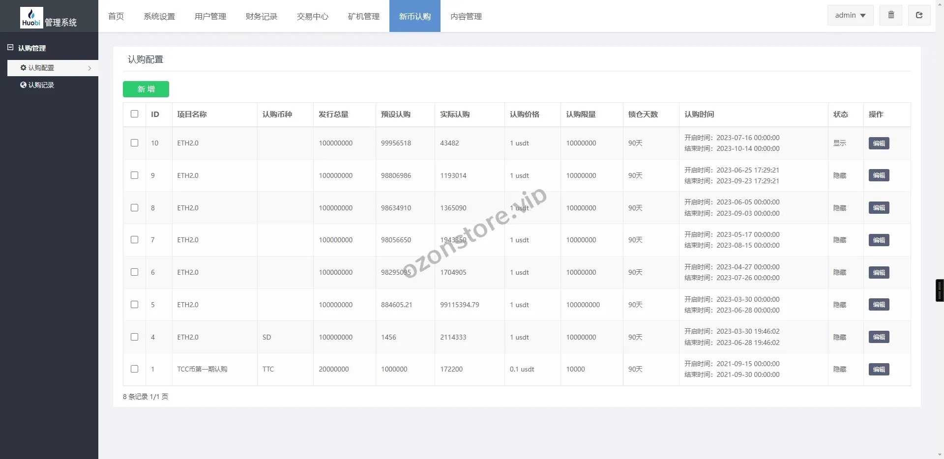 新UI多语种区块链交易所/秒合约/币币交易/矿机系统源码