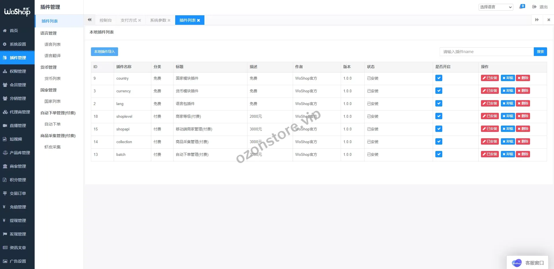 全套WoShop多商户跨境电商系统 – 支持多语种与国际支付，打造全球化电商平台
