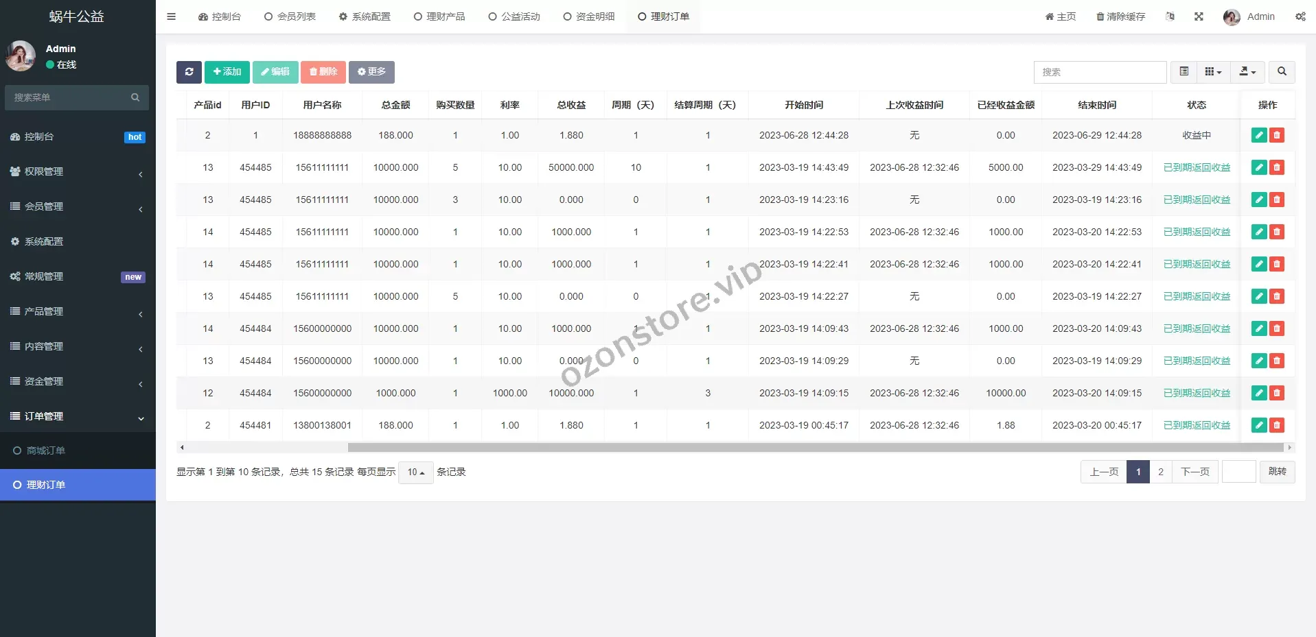 新版公益投资系统/扶贫投资理财/爱心捐赠/三级分销源码